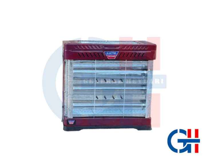 بخاری برقی فن دار الکتروتک رنگ قرمز