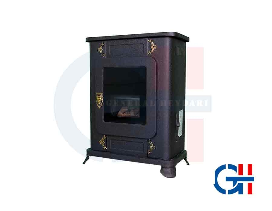  بخاری گازی جنرال مدل 24000 طرح شومینه مشکی 