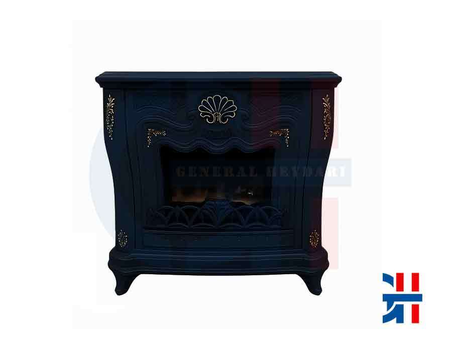 بخاری شومینهای ۳۸هزار جنرال مدل کیان مشکی