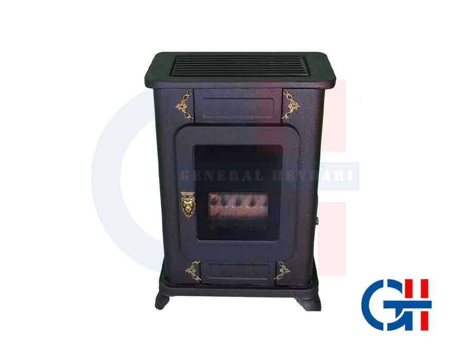  بخاری گازی جنرال مدل 24000 طرح شومینه سهند مشکی 